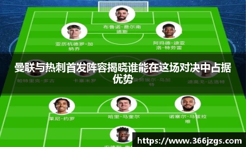 曼联与热刺首发阵容揭晓谁能在这场对决中占据优势